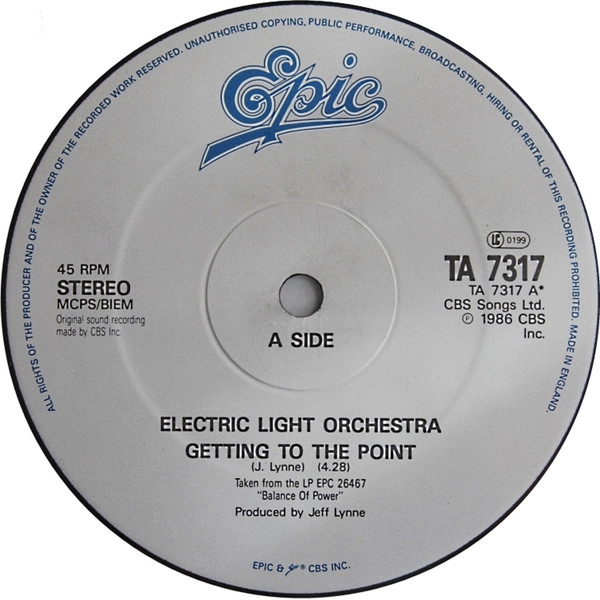 Electric Light Orchestra Getting to the point 12