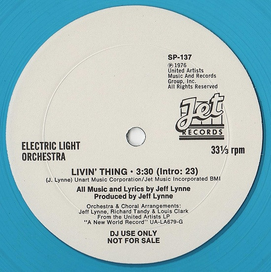 Electric Light Orchestra - Livin' Thing, Releases